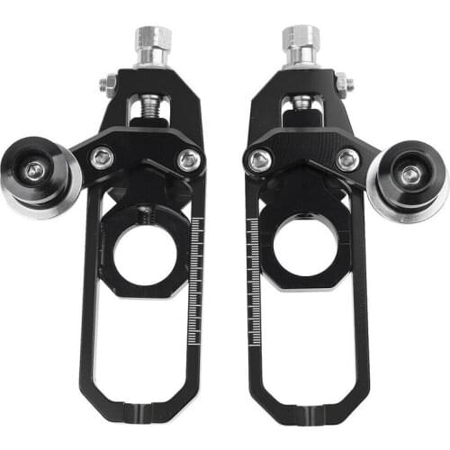 1 pair Left & Right Motorcycle Rear Wheel Axle Chain Adjuster Tensioner Catena For KAWASAKI ZX-10R ZX10R ZX 10R 2009 2010