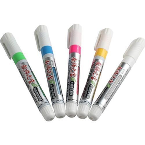 1PC Chalk Markers Erasable Liquid Chalk Pens for Chalkboard, Blackboard, Cafe Menu, Window- White, Blue, Yellow, Pink, Green