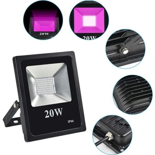 10pcs10W 20W 30W 50W UV LED Floodlight Purple Blacklight IP66 Waterproof Ultra-Viole 395nm