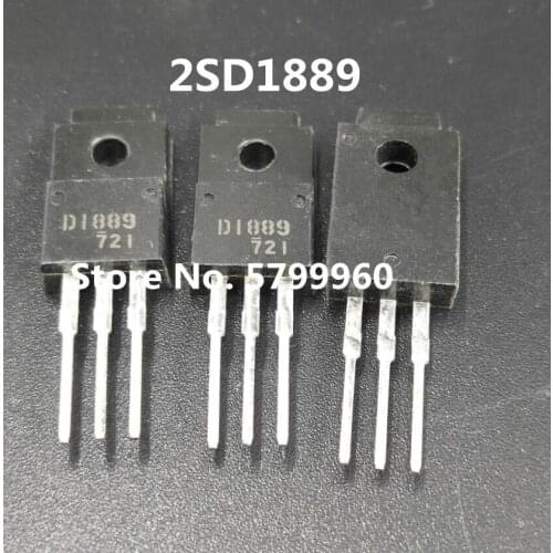 10pcs/lot D1889 2SD1889 TO-220F NPN 10A 80V transistor