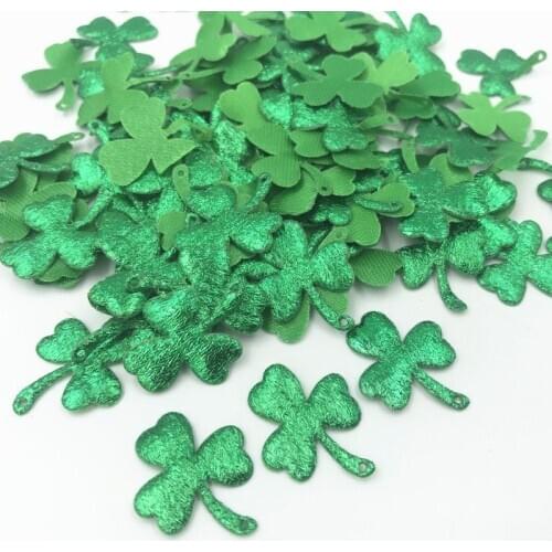 200pcs Green flower Cloth Appliques DIY Clothing Sewing Accessories 29mm