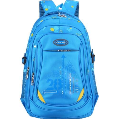 Students Schoolbag Boys Backpack Girls Double Shoulder Bag Durable Package Suitable For 2-6 Grade Students Use cut