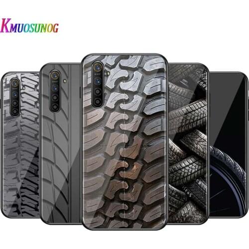 For OPPO A5 A9 2020 F7 Phone Cover Shell Tire surface pattern for OPPO Reno 2 Z 2Z 2F 3 4 Pro 5G Bright Black Phone Case