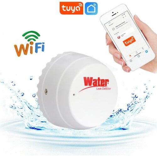 WiFi TUYA Water Leak Detector Flood Sensor Water Tank Full Water Linkage Alarm Smart Life APP Remote Monitoring