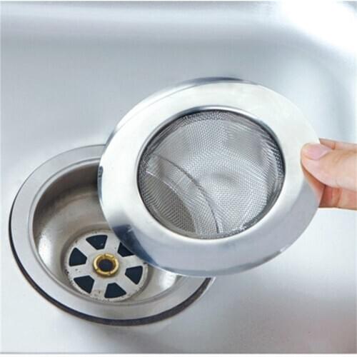 Stainless Steel Bathtub Hair Catcher Stopper Shower Drain Hole Filter Trap Kitchen Metal Sink Strainer