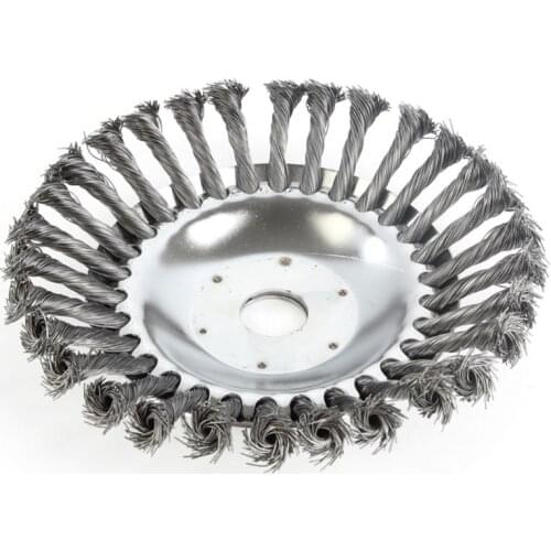 Trimmer Head, Weed Brush,Round Steel Wire Brush,Rust Removal, for String Trimmer