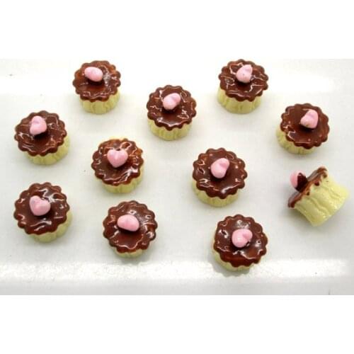 20Pcs Resin Round Cakes Decoration Crafts Flatback Cabochon Scrapbooking Fit Phone Embellishments Beads Diy Accessories