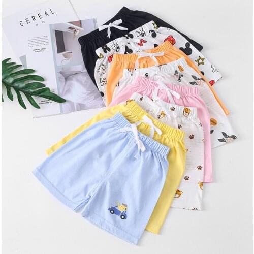Summer Children Shorts Cotton Baby Boys Girls Casual Shorts Toddler Kids Beach Short Sports Pants Baby Clothing