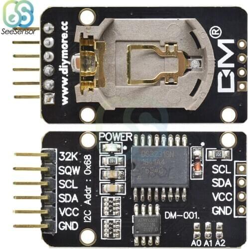 3.3V-5.5V DS3231SN DS3231 AT24C32 IIC Precision RTC Real Time Clock Module Memory Board For Arduino