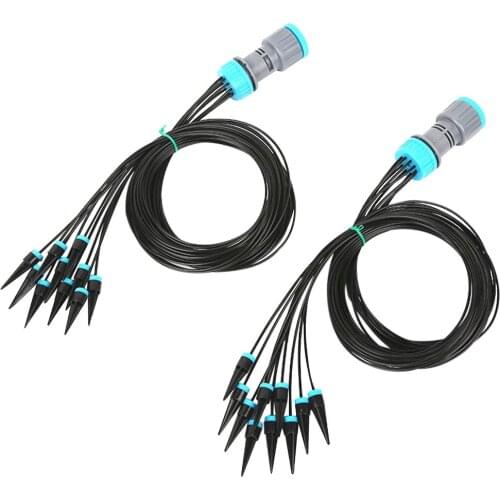 10Pcs Drip Irrigation Kit Plant Irrigation System Watering Spike Garden Mirco Drip Watering Kits With Adjustable Drippers