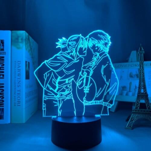 No 6 Led Night Light for Bedroom Decor Nightlight Birthday Gift BL Anime 3d Lamp No 6