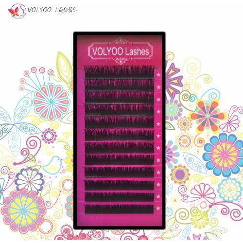 Volume eyelashes 1 cases curl JBCD eyelash extension individual eyelashes false eyelashes