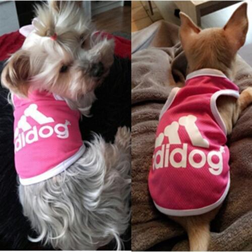 Very cute sports dog clothes Yorkshire Chihuahua small dog costume pet clothing cool dog shirt vest