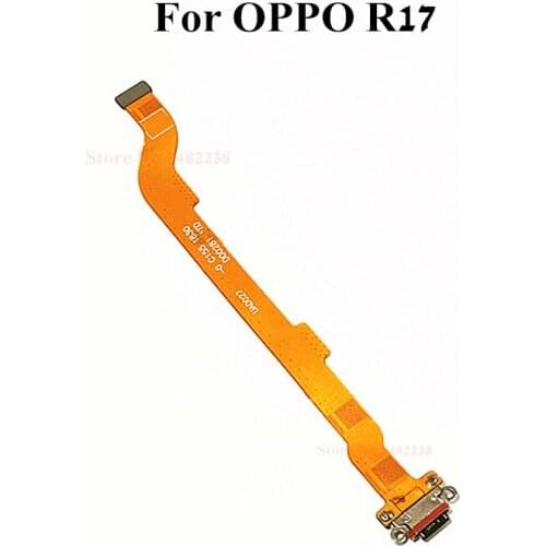 Original USB Charging Port Flex Cable For OPPO R17 Charger Plug Board Charging Dock Connector Motherboard Cable For OPPO R17