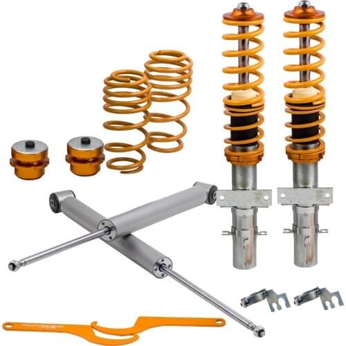 4x Coilover Spring Suspension for VW Polo Mk5 6R 6C Seat Ibiza 6J Shock Absorber