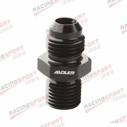 -6AN AN6 To 1/4" BSP BSPP Male Straight Adapter Fitting Black