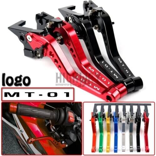 Motorcycle Brake Handle Bar Lever CNC Aluminum Short Adjustable Brake Clutch levers For Yamaha MT-01 MT01 2004-2009