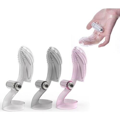 Sex Shop G-Spot Silicone Vibrators Finger Sleeve Sex Toys For Woman Clitoris Stimulator Vaginal Massage Vibrator Female