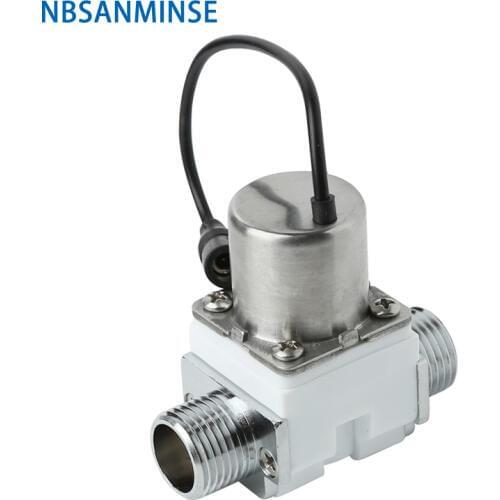 SM208B2 G1/2 Pulse Solenoid Valve DC4.5V ~ 6.5V Positive Pulse Open Induction sanitary ware bathroom faucet NBSANMINSE