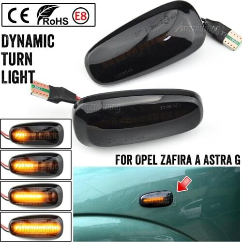 LED Dynamic Turn Signal Light Side Marker Lamp Sequential Indicator Blinker For Opel Zafira A 1999-2005 Astra G 1998-2009