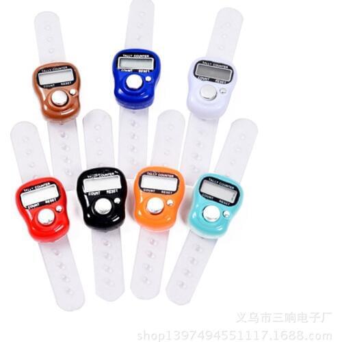 High Quality 1Pcs/lot Random Color Stitch Marker And Row Finger Counter LCD Electronic Digital Tally Counter