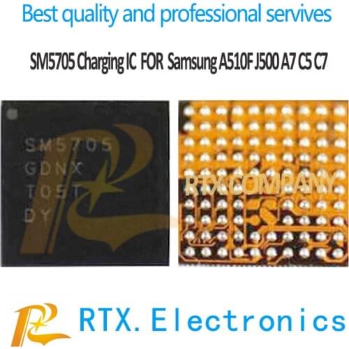 SM5705 Charging IC For Samsungs Galaxys A510F J500F C5 C7 A7 2016 a5100 A8000 A5 2016 USB Charger Power Supply Control Chip
