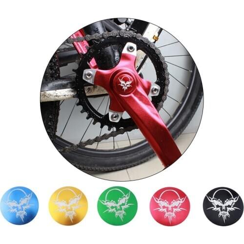 Bicycle Teeth Plate Crank Cover Road Mountain Bike MTB Foldable Bicycle One Hollow Disc Cover Alloy Waterproof Dust-Proof