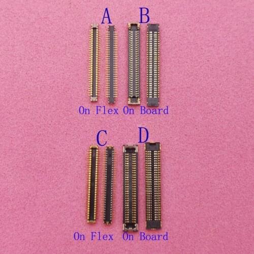 10Pcs LCD Display Screen Flex FPC Connector For Samsung Galaxy A01 V A015F 2020 A015 M01 M015 M015F DS G Plug On Board 60 pin