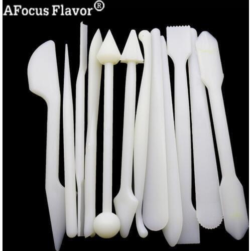 12 Pcs / Set 24 Style Knife Cake Fondant Flower Molding Process Sugar Decoration Cutting Engraving Tools Kitchen Accessories