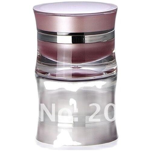 15g pearl white/pink/gold slim waist acrylic cream bottle for eye cream/essence/gel/day cream/moisturizer cosmetic packing