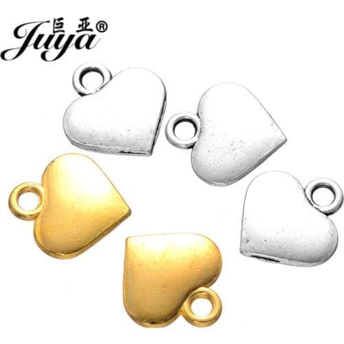 20pcs/lot 16x15mm Lovely Metal Heart Shape Charms Pendant DIY Jewelry Making Findings Necklace Bracelet Handmade Accessories