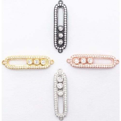 2021 New Fashion Micro-inlaid Zircon Accessories DIY Braided Bracelet Agate Beaded Beads Accessories For Jewelry Luxury Making