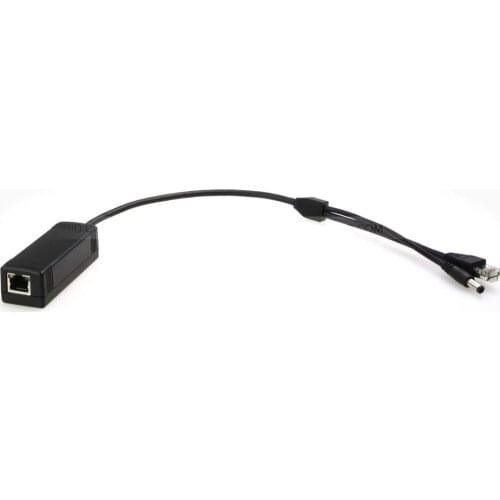 Power over Ethernet PoE Splitter Cable Adapter IEEE802.3at 12V DC for IP Camera