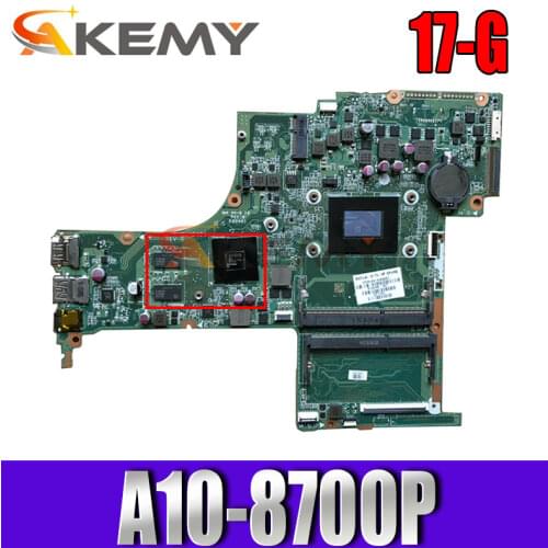 Akemy 810936-601 810936-501 DA0X21MB6D0 for HP PAVILION 17-G 17Z-G laptop motherboard 810936-001 A10-8700P fully Tested