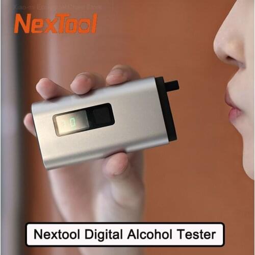 New Nextool 4 in 1 Alcohol Tester Digital Alcohol Breath Tester Breathalyzer Analyzer Window Breaker PowerBank Alcohol Detector