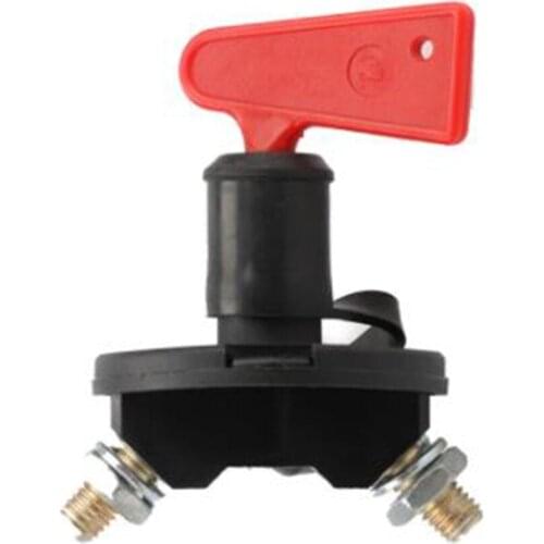 DC 24V Battery Isolator Disconnect Cut Off Switch with Removable Key For Vehicle Auto Car Truck Boat