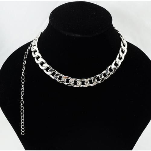 Fashion wild cool wind necklace punk rock personality chain hip hop necklace thick neck chain hot sale