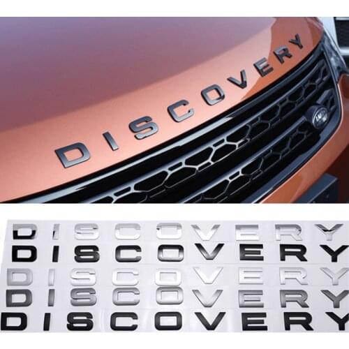 Abs Car Front Hood Cover Emblem Rear Trunk Sticker for Land Rover Discovery Sport Discovery Logo 2 3 4 5 Auto Decal Decoration