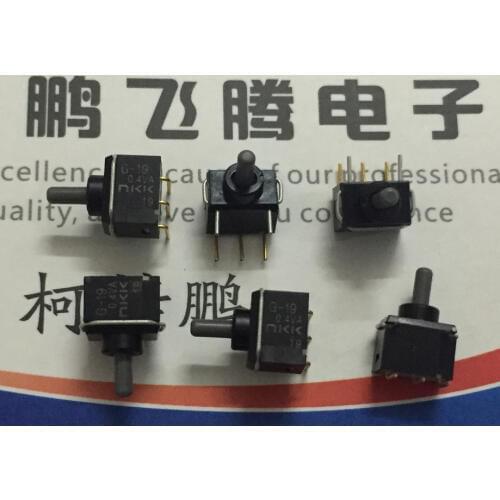 Original new 100% G-19AH 0.4VA miniature waterproof button switch bend foot 5pin 3gear and self reset