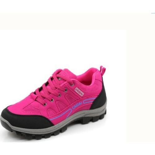 Autumn and winter casual shoes womens waterproof hiking skid sports shoes outdoor breathable womens shoes soft bottom