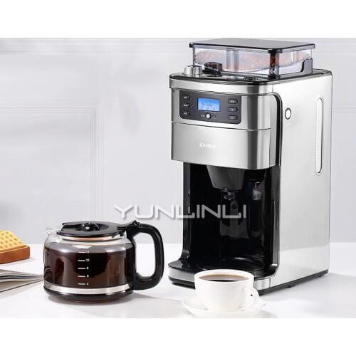 Full-automatic American Coffee Machine 1.5L Coffee Grinder Freshly Brewed Coffee Maker Household Coffee Bean Grinder DL-KF4266