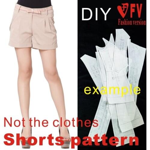 Pants sewing pattern The trousers pattern(Not the pants) Low waist Shorts sewing pattern HDK-1
