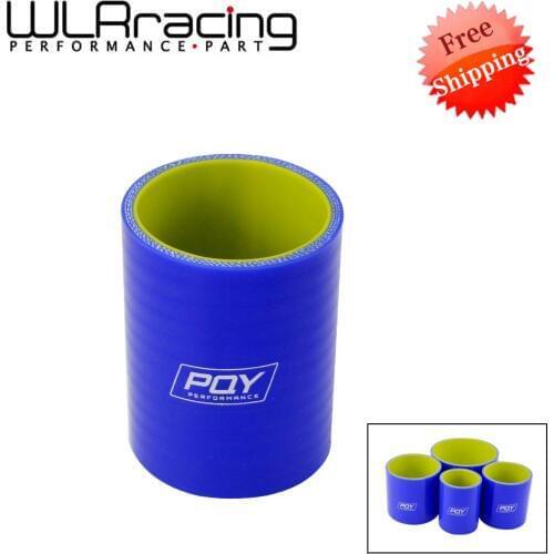 BLUE & Yellow 2'' 51mm / 2.5" 64mm / 3" 76mm / 4" 102mm Straight Silicone Intercooler Turbo Intake Pipe Coupler Hose