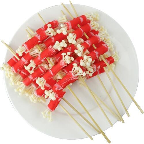 050 Fake Flammulina velutipes Simulation of plastic fruit vegetables decoration props display models 25*8.5cm