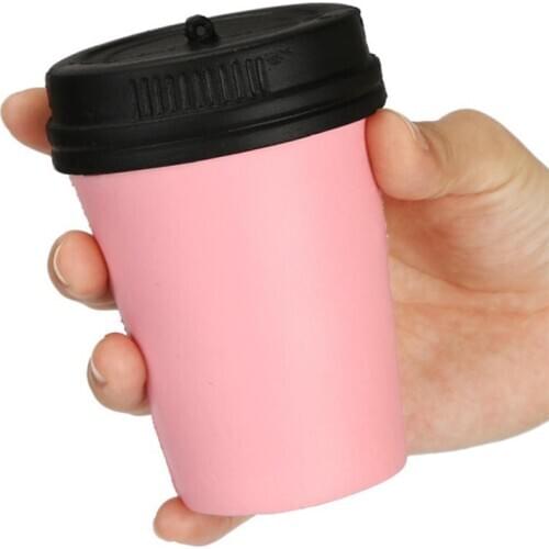 11CM Cute Slow Rising Jumbo Coffee Cup Phone Strap Kids Fun Toy Gift antistress stress ball Smash It L0108