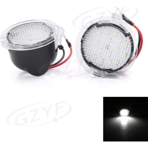 2Pcs Car LED Turn Signal Lamp Under Side Rearview Mirror Puddle Lights For Ford F150 RAPTOR 2009 2010 2011 2012 2013 2014