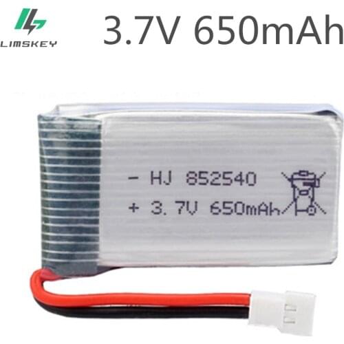 3.7V 650mAH For Syma X5C X5SW X5 Remote quadrocopter Lipo battery 3.7V 650mAH MX2.0-2P plug 852540 4pcs/lot