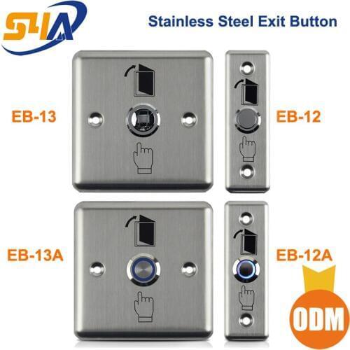4pcs Stainless Steel Exit Button Release button access control