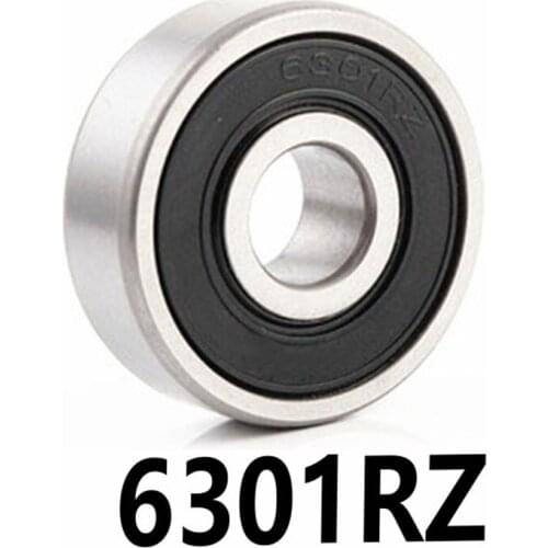 4pcs/lot 6301RZ Deep Groove Ball Rolling Bearings Precision Level 6301-RZ 6301RZ 12*37*12mm 12*37*12 Bearing Steel Material