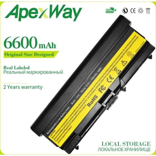 Apexway 9 cell battery for Lenovo ThinkPad Edge 14" T510 T510i T520 W510 W520 T410 T410i T420 42T4708 42T4709 42T4710 51J0499